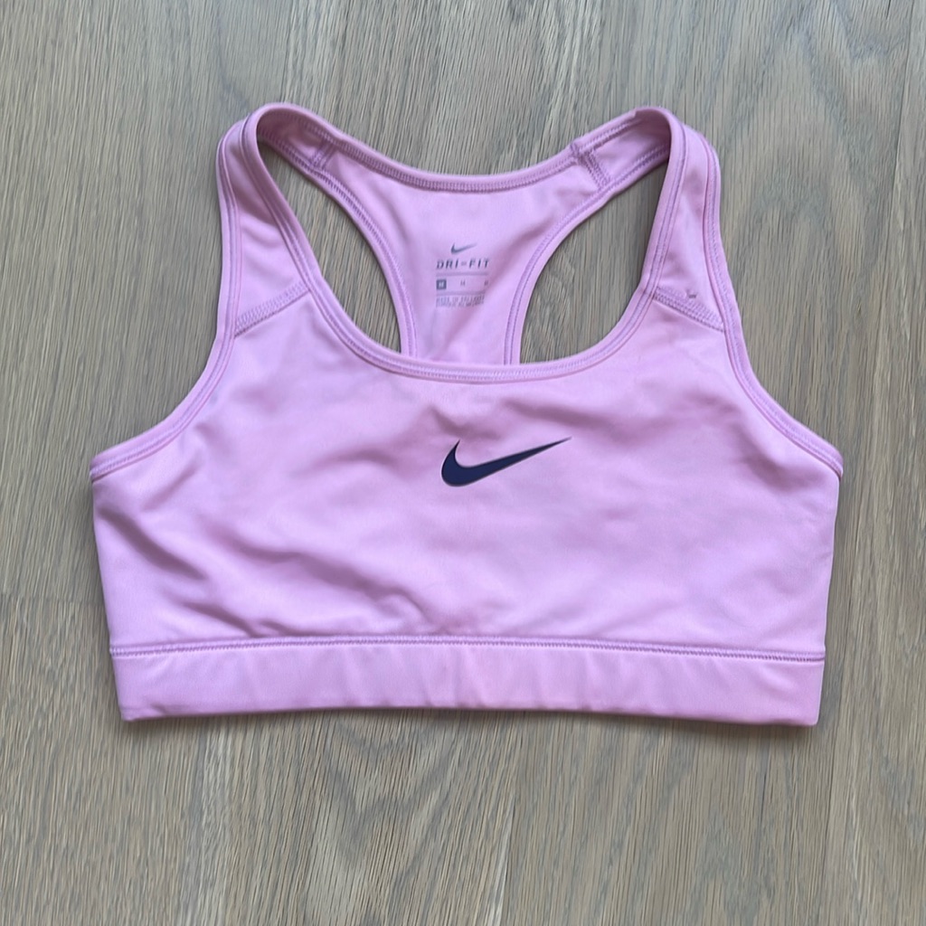 Nike Dri-Fit Pink Sports Bra Medium Workout Gym Athletic Top